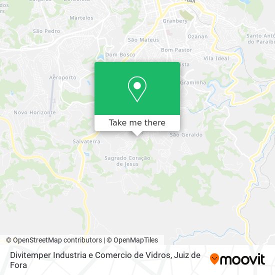 Mapa Divitemper Industria e Comercio de Vidros