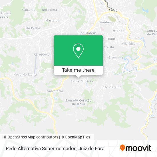Rede Alternativa Supermercados map