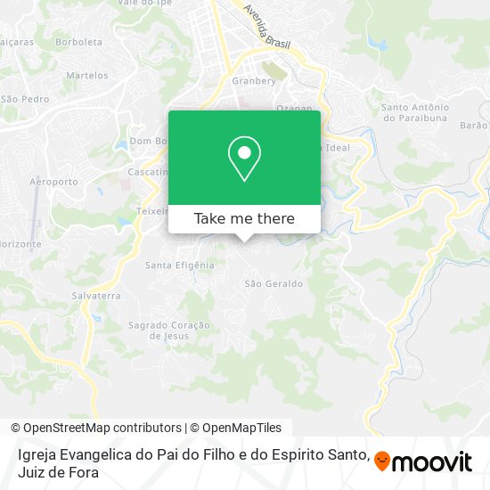 Igreja Evangelica do Pai do Filho e do Espirito Santo map