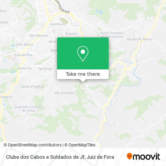Clube dos Cabos e Soldados de Jf map