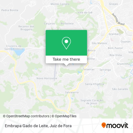 Embrapa Gado de Leite map