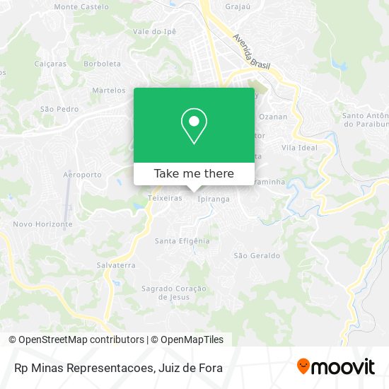 Rp Minas Representacoes map