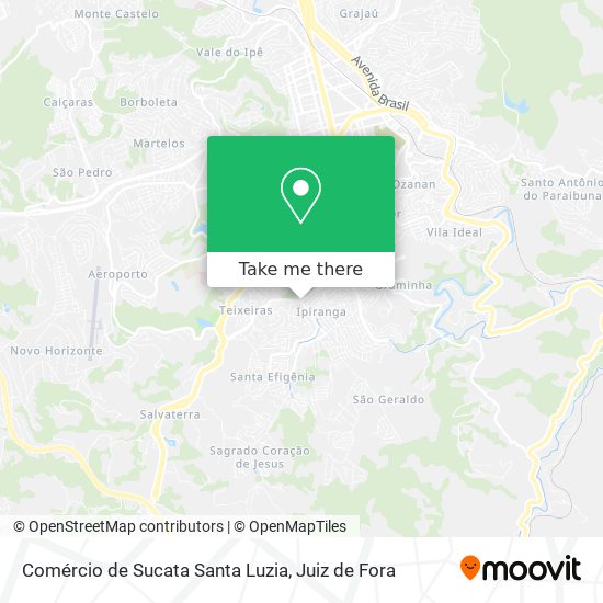 Comércio de Sucata Santa Luzia map
