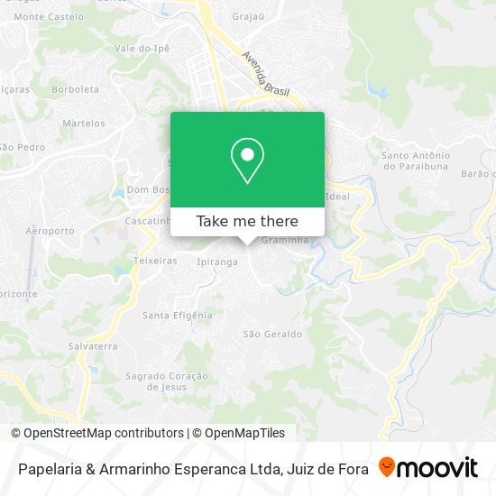Papelaria & Armarinho Esperanca Ltda map