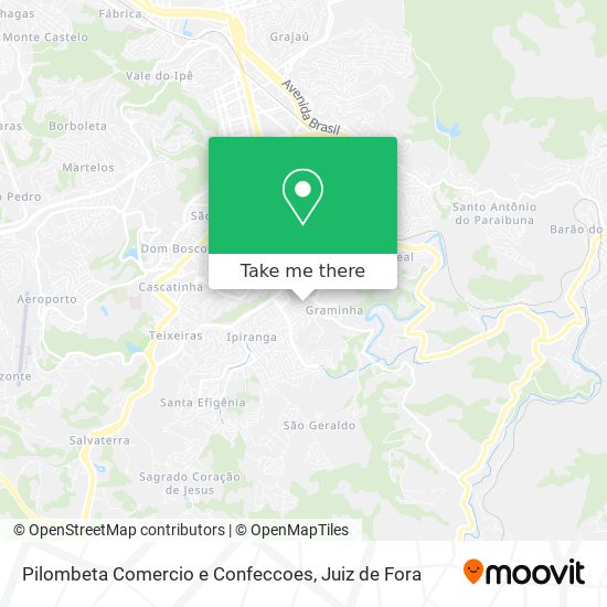 Pilombeta Comercio e Confeccoes map