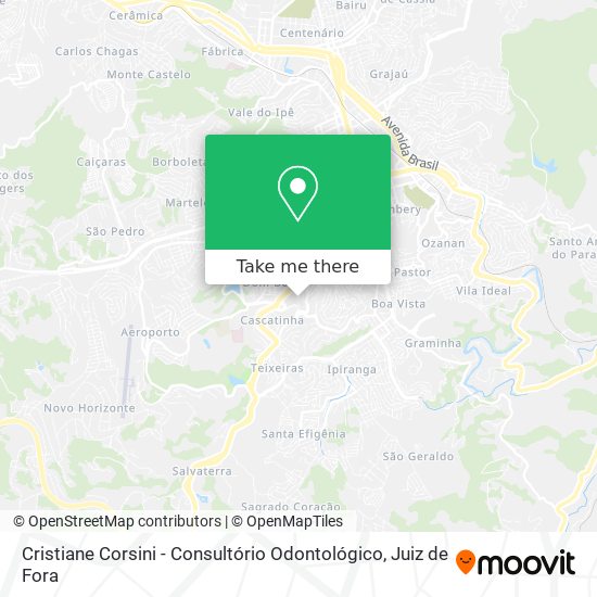 Mapa Cristiane Corsini - Consultório Odontológico