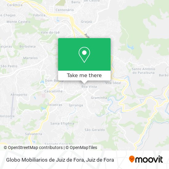 Globo Mobiliarios de Juiz de Fora map