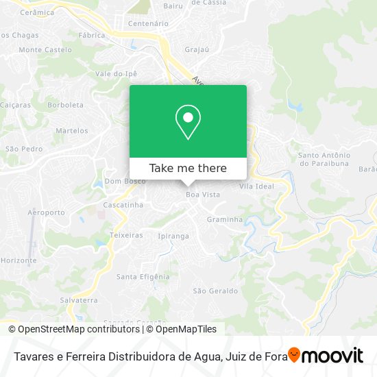 Tavares e Ferreira Distribuidora de Agua map