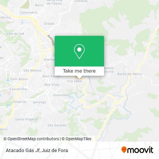 Atacado Gás Jf map
