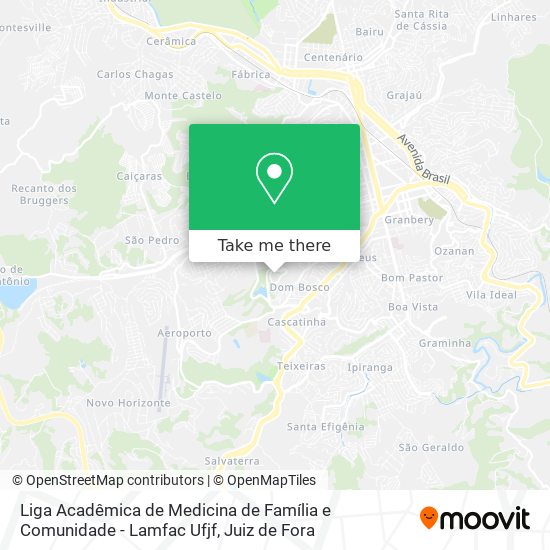 Liga Acadêmica de Medicina de Família e Comunidade - Lamfac Ufjf map