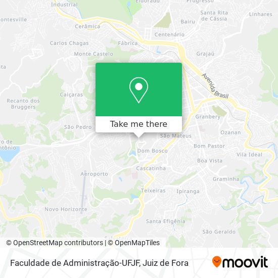 Mapa Faculdade de Administração-UFJF