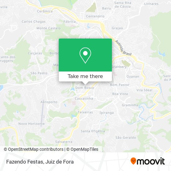 Fazendo Festas map