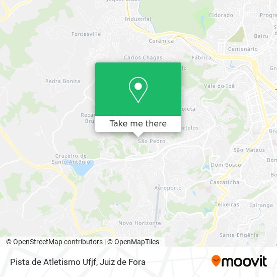 Pista de Atletismo Ufjf map