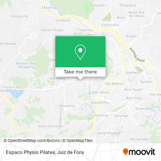 Espaco Physio Pilates map
