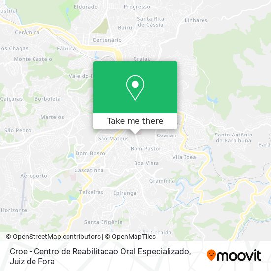 Mapa Croe - Centro de Reabilitacao Oral Especializado