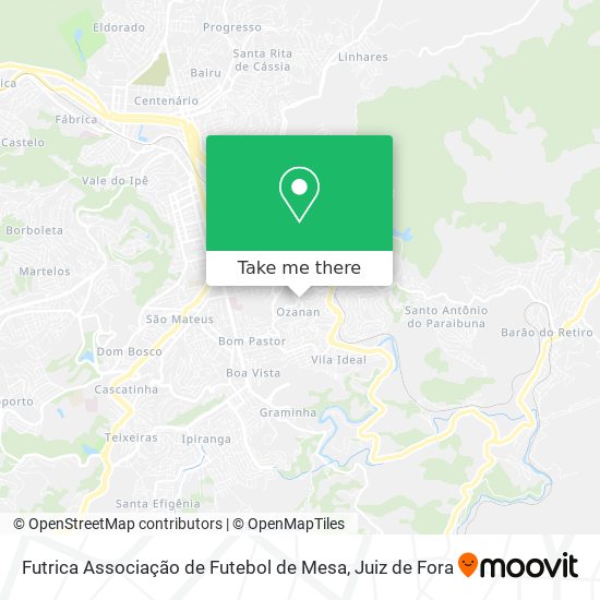 Futrica Associação de Futebol de Mesa map