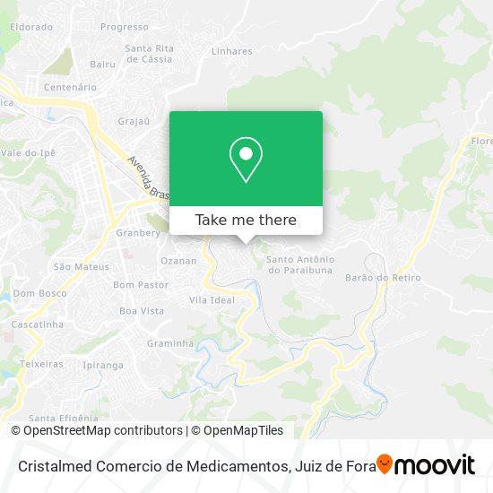 Cristalmed Comercio de Medicamentos map