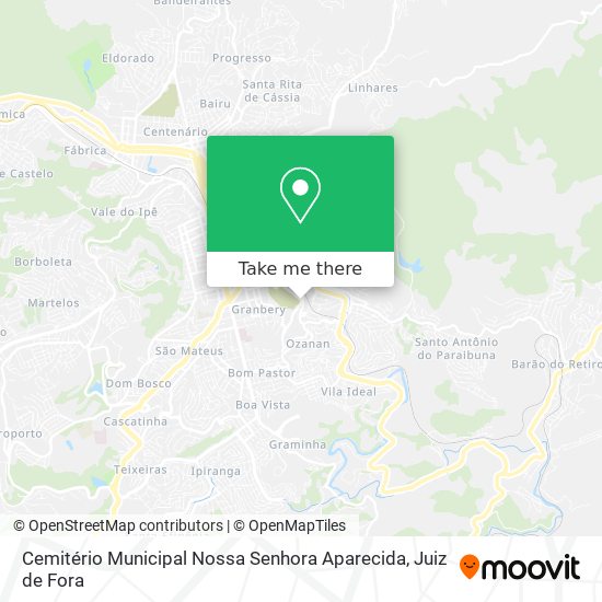 Mapa Cemitério Municipal Nossa Senhora Aparecida