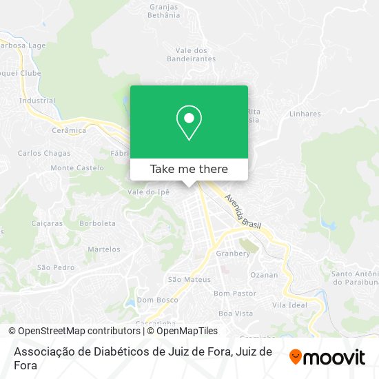 Associação de Diabéticos de Juiz de Fora map