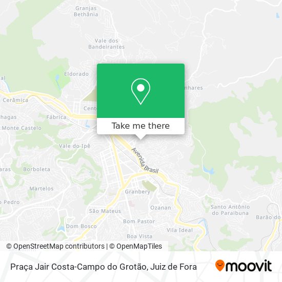 Praça Jair Costa-Campo do Grotão map