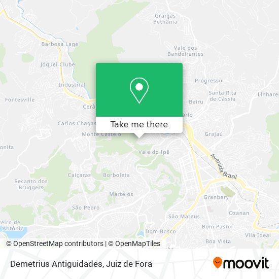Demetrius Antiguidades map