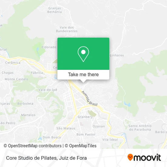 Core Studio de Pilates map