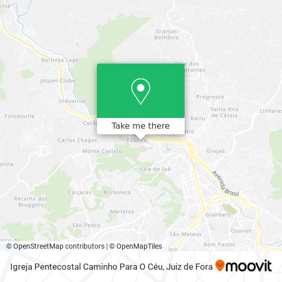 Igreja Pentecostal Caminho Para O Céu map