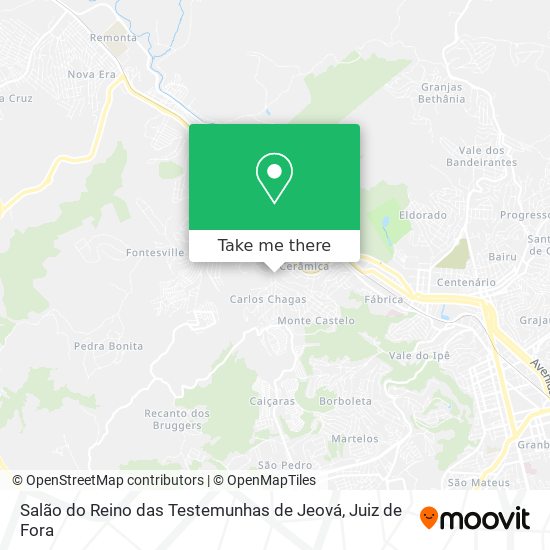 Salão do Reino das Testemunhas de Jeová map
