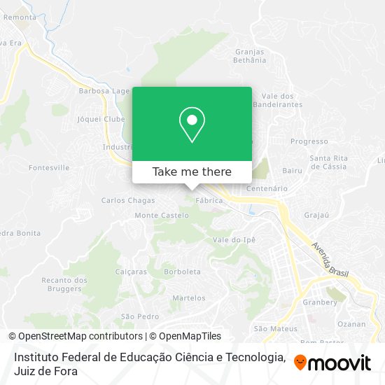 Instituto Federal de Educação Ciência e Tecnologia map