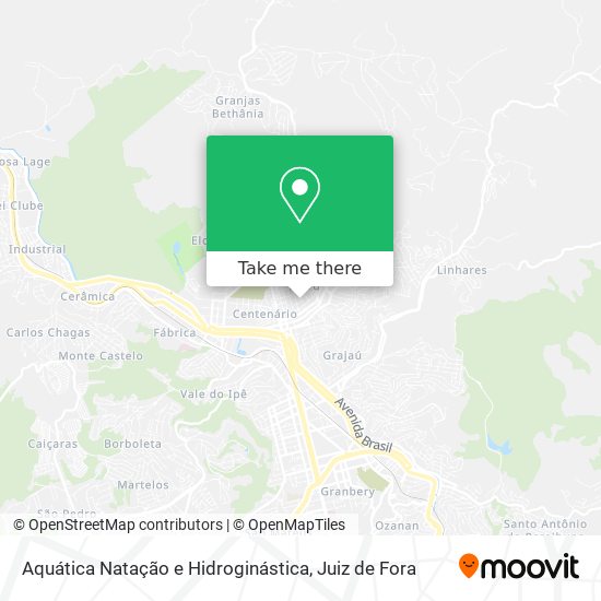 Aquática Natação e Hidroginástica map