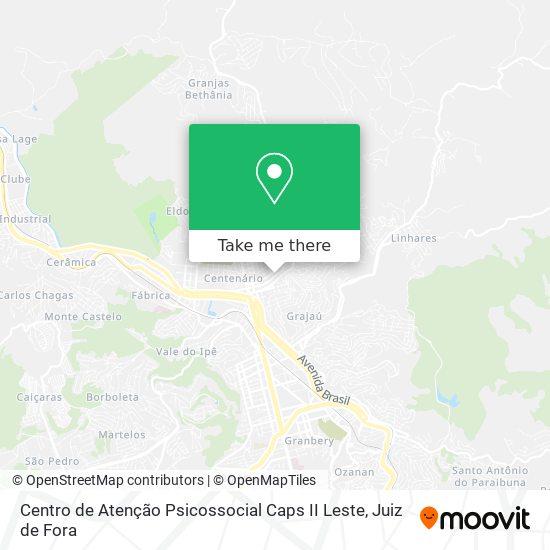 Centro de Atenção Psicossocial Caps II Leste map