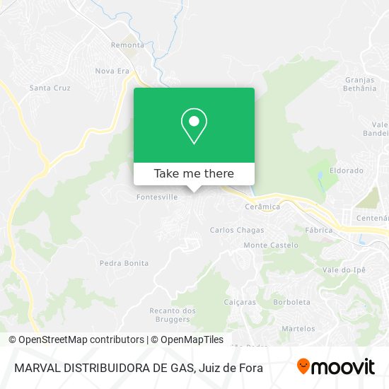 MARVAL DISTRIBUIDORA DE GAS map