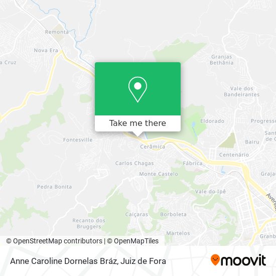 Anne Caroline Dornelas Bráz map
