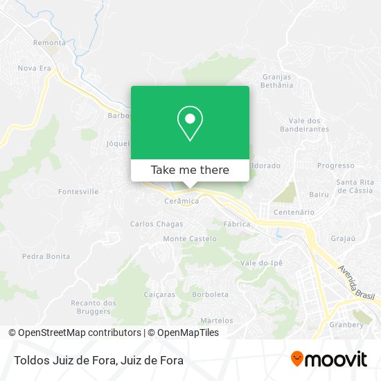 Toldos Juiz de Fora map