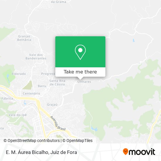 E. M. Áurea Bicalho map