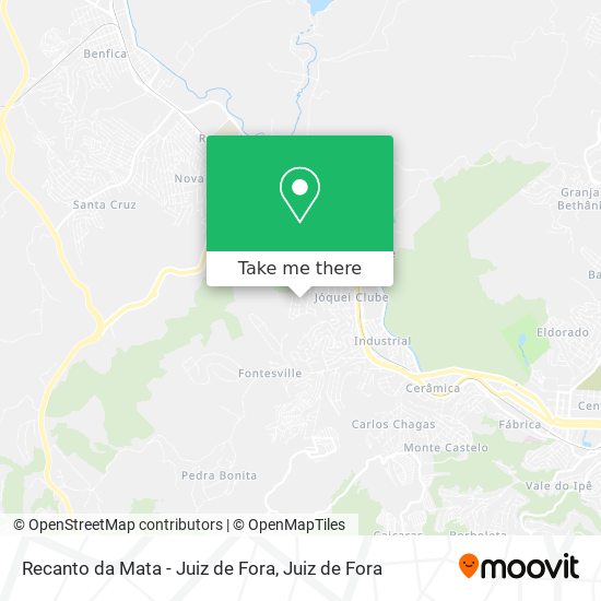 Mapa Recanto da Mata - Juiz de Fora