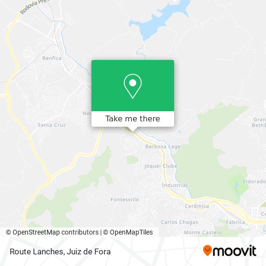 Route Lanches map