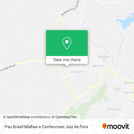 Pau Brasil Malhas e Confeccoes map