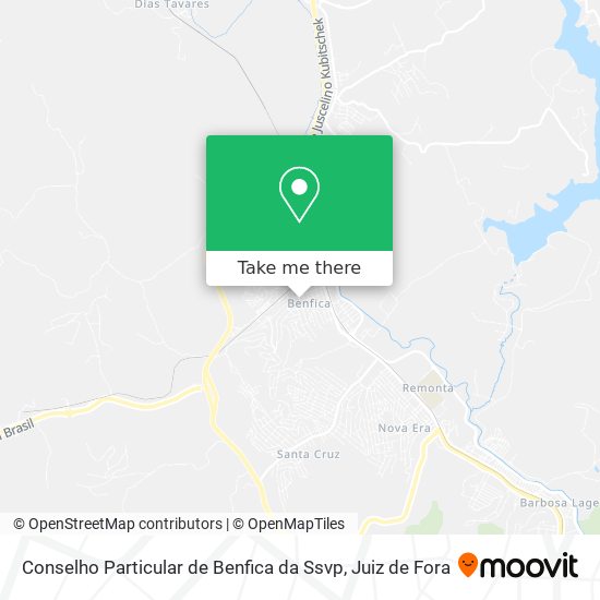 Conselho Particular de Benfica da Ssvp map