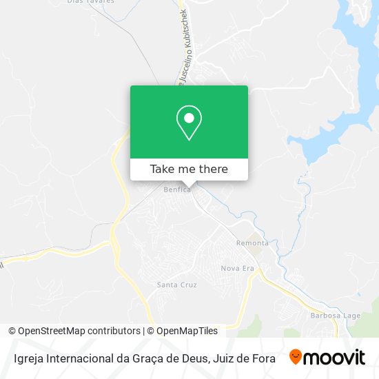 Mapa Igreja Internacional da Graça de Deus