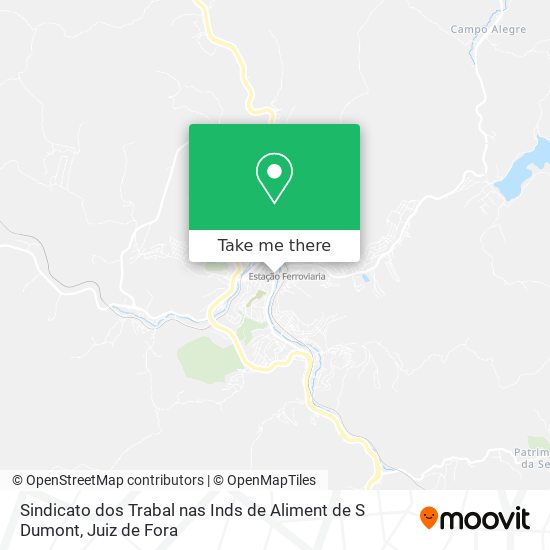 Sindicato dos Trabal nas Inds de Aliment de S Dumont map