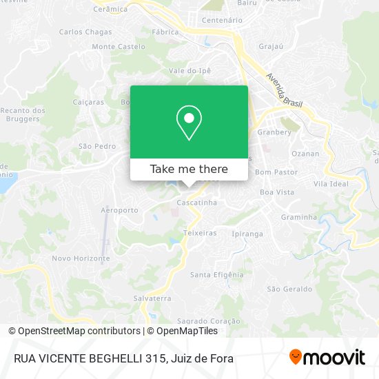 RUA VICENTE BEGHELLI 315 map