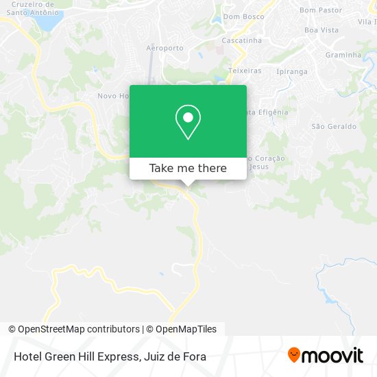 Hotel Green Hill Express map