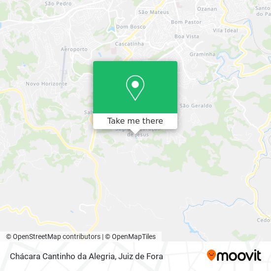 Chácara Cantinho da Alegria map