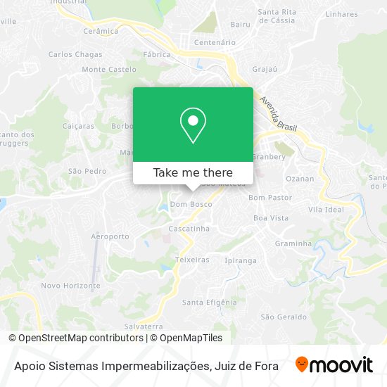 Apoio Sistemas Impermeabilizações map