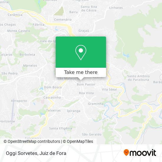 Oggi Sorvetes map