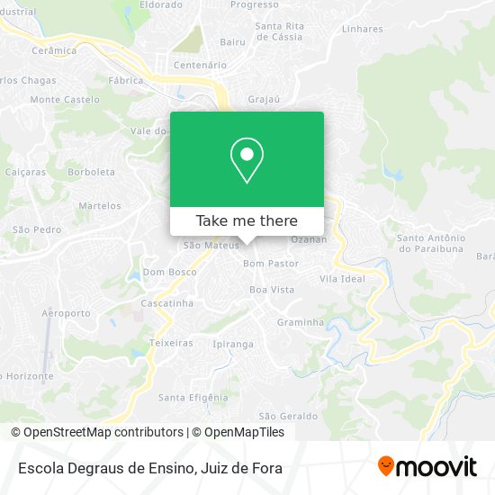 Mapa Escola Degraus de Ensino