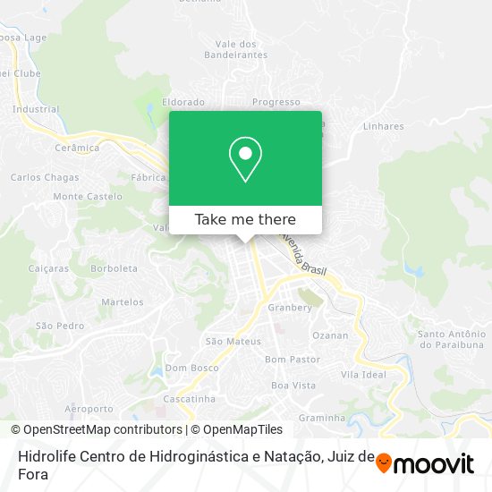 Mapa Hidrolife Centro de Hidroginástica e Natação