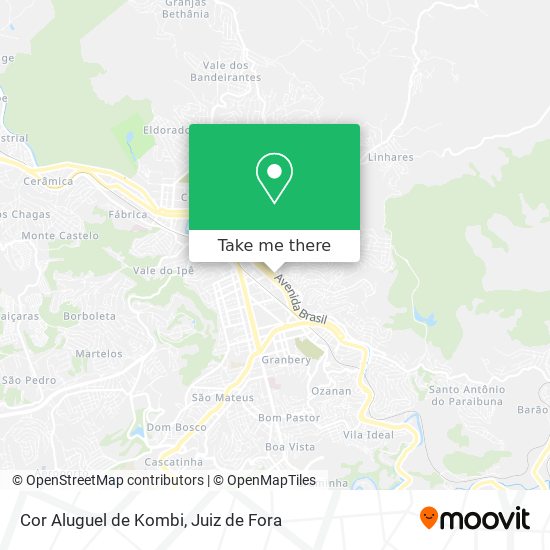 Cor Aluguel de Kombi map