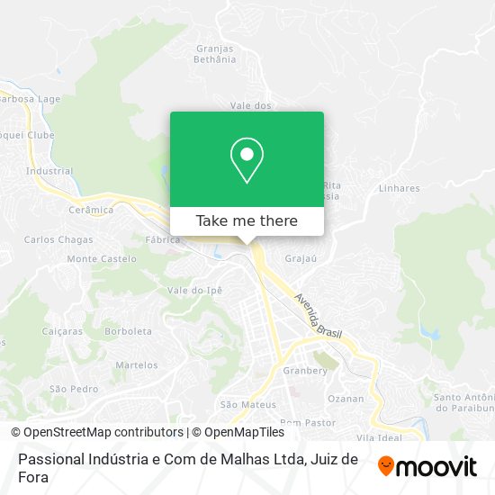 Passional Indústria e Com de Malhas Ltda map